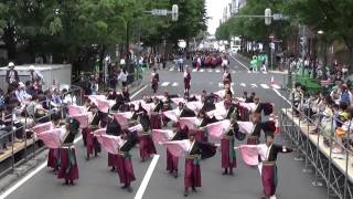 東海大学 響'14 「朱鷺」 YOSAKOIソーラン祭り大通パレード会場