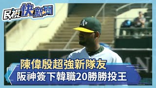 陳偉殷超強新隊友 阪神網羅韓職勝投王－民視新聞