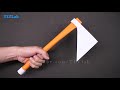 easy origami paper vikings axe