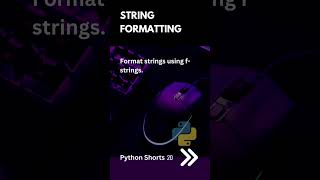 String Formatting | Python Shorts 20 | Python Tutorial | Deepak Radhakrishnan