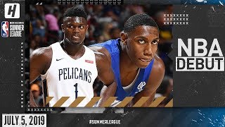 Zion Williamson & RJ Barrett  NBA DEBUT Highlights Pelicans vs Knicks (2019.07.0