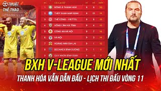 Bảng xếp hạng V-League 24/25 mới nhất | Hà Nội thổi lửa vào Thanh Hóa | Lịch thi đấu vòng 11