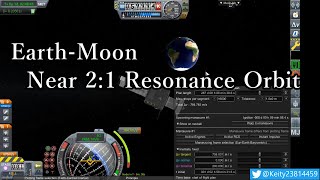 Earth-Moon Near 2:1 Resonance Orbit