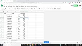 Google Sheets: Move Entire Row with Checkbox