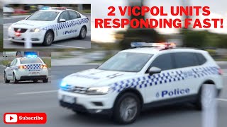 *DOUBLE RESPONSE* VICPOL // NEW VW Tiguan + Holden Commodore - Responding Priority 1 - Mentone