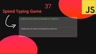 🔥 Speed Typing Game Using JavaScript | Glassmorphism Tutorial 🔥