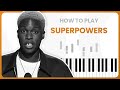 Superpowers - Daniel Caesar - PIANO TUTORIAL (Part 1)