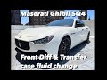 Maserati Ghibli SQ4 Front Diff & Transfer case fluid change