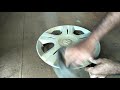 car wheel cover restoration i കാറിൻറെ പഴയകിയ വീൽ കവർ എങ്ങനെ പുതിയതാക്കാം i malayalam