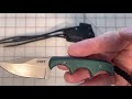 CRKT Minimalist Bowie Knife- Plain Edge- I am carrying as a neck knife