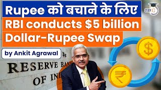 RBI conducts $5 billion dollar-rupee swap to control falling rupee and inflation