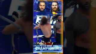 Sami Zayn vs Roman Reigns with the Superman Punch WWE Elimination Chamber 2023 #shorts