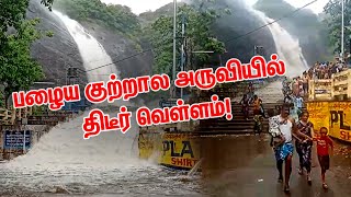 பழைய குற்றால அருவியில் திடீர் வெள்ளம்!