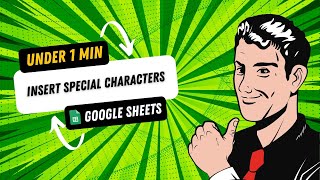 Google Sheets Tutorial - Insert Special Characters