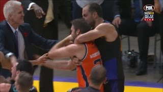 SYDNEY KINGS v CAIRNS TAIPANS ON COURT FIGHT