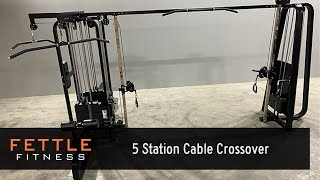 25250 -- Fettle Fitness 5 Station Cable Crossover