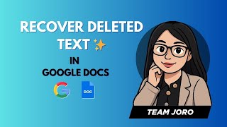 How to Recover Deleted Text in Google Docs | Easy Tutorial