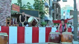 2010年８月７日高崎祭り　高崎高校　漢組