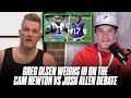 Greg Olsen Weighs In On Cam Newton vs Josh Allen Comparison 