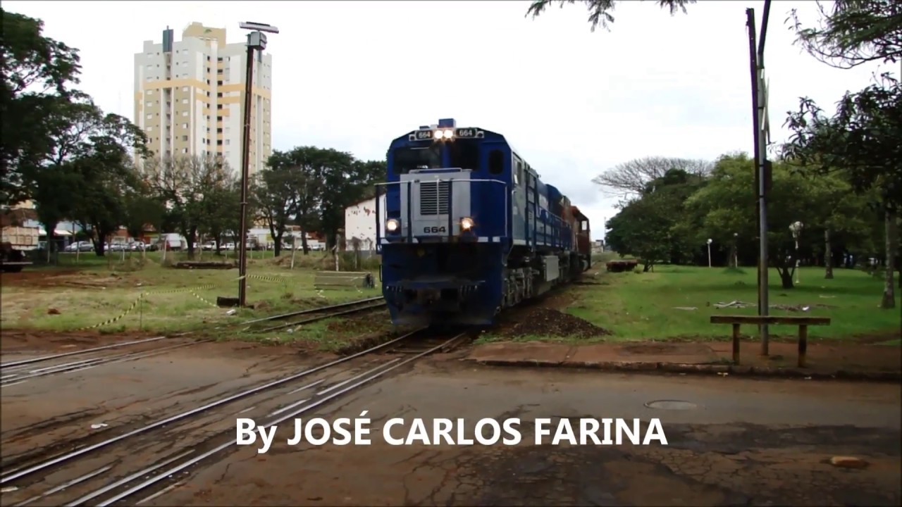 Trem Azul Da Rumo Solitário Brazil Railways By Farina Youtube