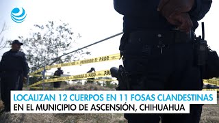 Localizan 12 cuerpos en 11 fosas clandestinas en el municipio de Ascensión, Chihuahua