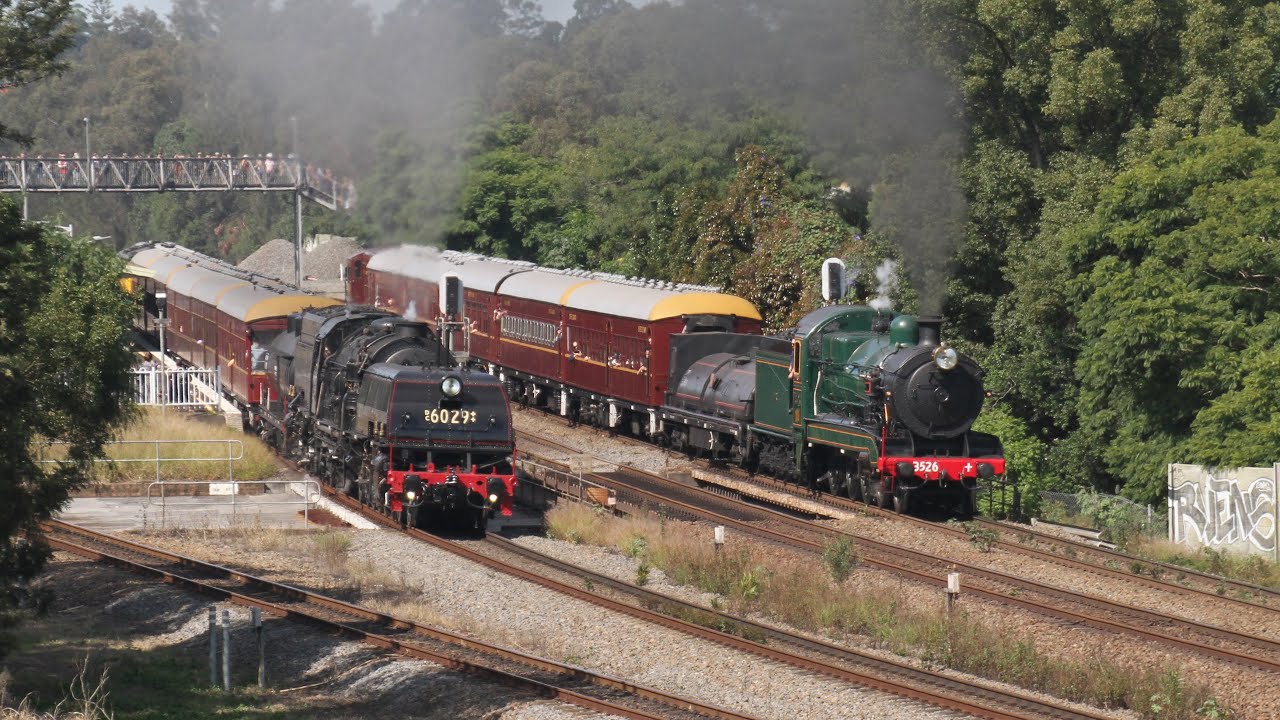 ARTC Great Train Race With 3526 & 6029 At East Maitland - Hunter Valley ...