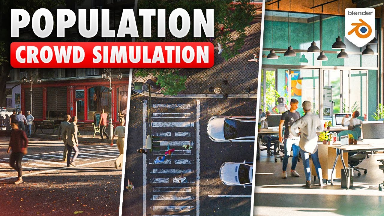 Population Addon For Blender Demo Youtube