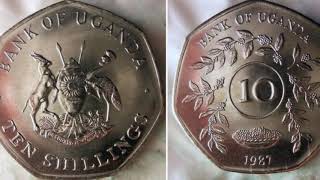 Bank of Uganda 1987 10 SHILLINGS Coin WORTH?