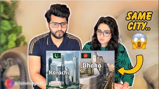 Pakistani Couple Reaction on #Karachi vs #Dhaka #Karachi #Bangladesh City View 2021 - Bilal & Sehar