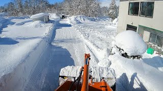 タイヤショベルの除雪３１🌈   今日は立春 2023年の始まり