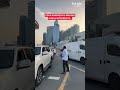 people were giving out iftar boxes to those stuck in traffic