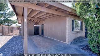 Priced at $199,900 - 4950 E FOOTHILLS Drive, Sierra Vista, AZ 85635