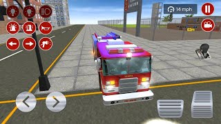Fire Truck Driving Game 2020 🚒 Real Emergency Services Simulator #20 - Android GamePlay