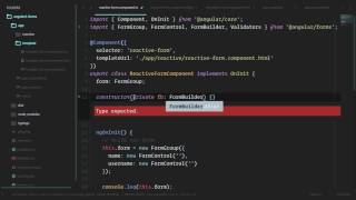 [Angular 2+ Forms and Validation] Lesson10 Form Builder