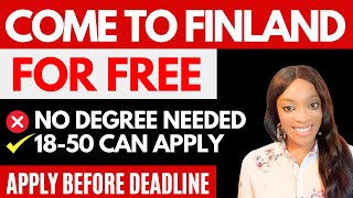 URGENT!! LAND FINLAND FEBRUARY 2024 FOR FREE | VERY LOW REQUIREMENTS | NO DEGREE NEEDED