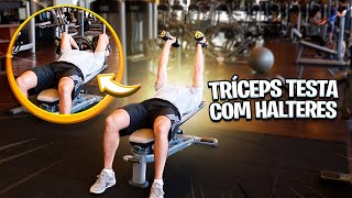 COMO FAZER TRÍCEPS TESTA COM HALTERES - Fisioprev