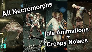 Creepy Idle Animations and Noises (All Necromorphs) 💀 Dead Space (2023 Remake)