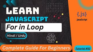 JavaScript for in Loop Tutorial in HINDI/URDU