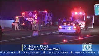 Juvenile Pedestrian Struck, Killed On Business 80 Near Watt Avenue