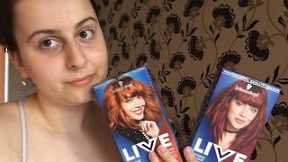 Schwarzkopf Live Colour Mango twist on patchy box dyed black hair