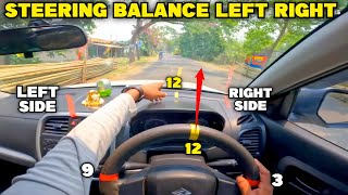 Steering BALANCE LEFT side and RIGHT side Judgement ||  left and Right side judgement using steering