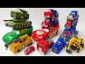 Đồ Chơi Ôtô Robot Biến Hình - Xe Công Trình Tank McQueen Optimus Prime | Transformers Stopmotion