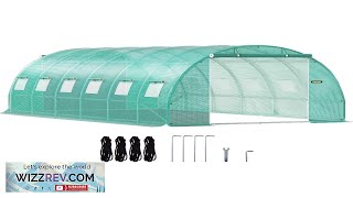 VEVOR Walk-in Tunnel Greenhouse 20 x 10 x 7 ft Portable Plant Review