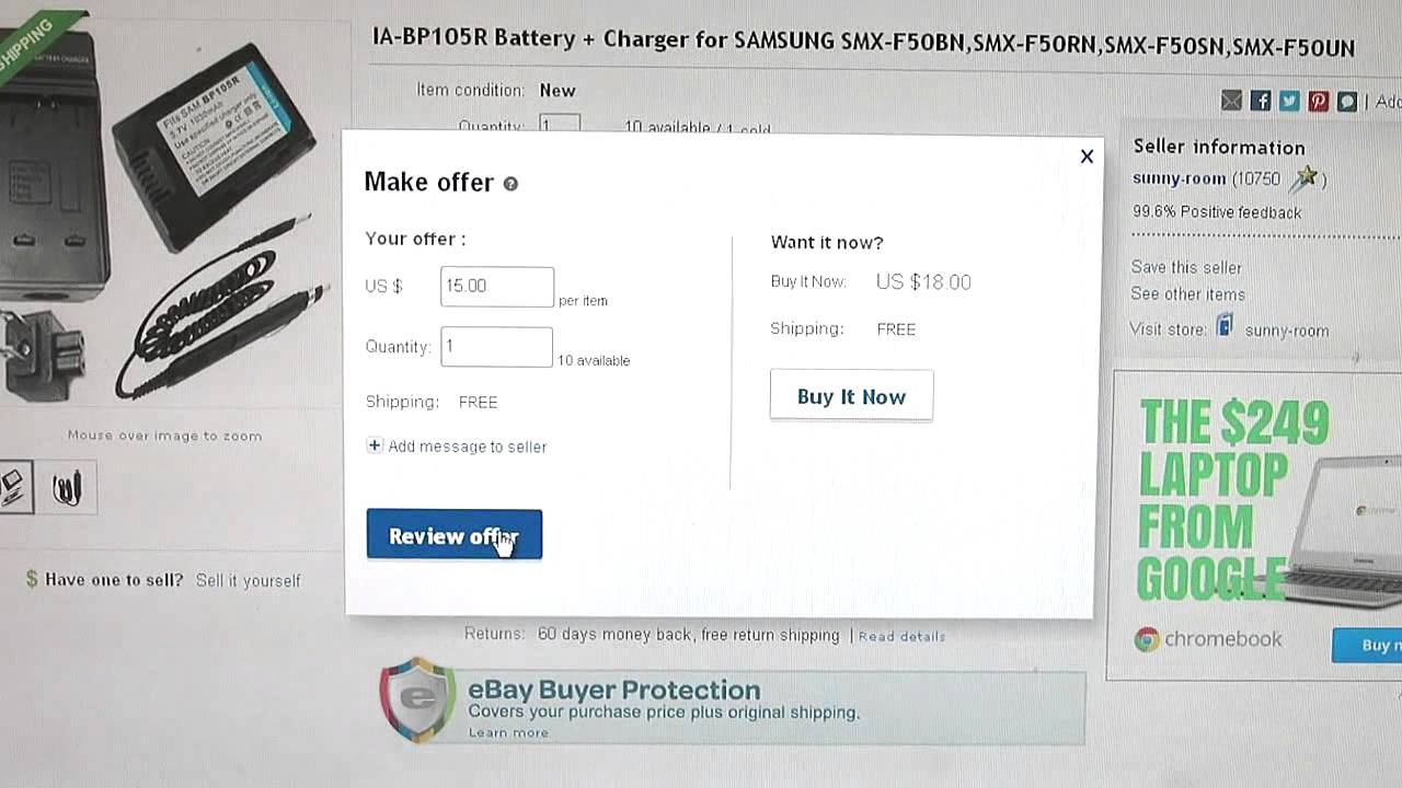 How To Make An Ebay Best Offer - YouTube