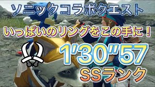 ソニックコラボ いっぱいのリングをこの手に！ TA 双剣 ソロ 1′30″57  SSランク MHRise 【モンハンライズ 】