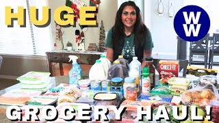 HUGE WW GROCERY HAUL FOR WEIGHT LOSS - POINTS INCLUDED - WEIGHT WATCHERS!