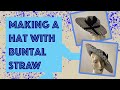 Making a hat in buntal straw