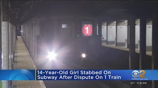 14-year-old girl stabbed on No. 1 train after dispute