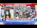 tamil nadu aiadmk supporters protest as dvac raids former mla sp velumani s residence republic tv