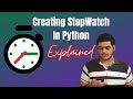 Creating Stopwatch In Python || Python Project~1 || Python basics by TechnoLabZ.